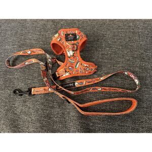 Sassy Woof Garfield XXS Dog Harness + Matching Leash – NWOT Two-Piece Bundle